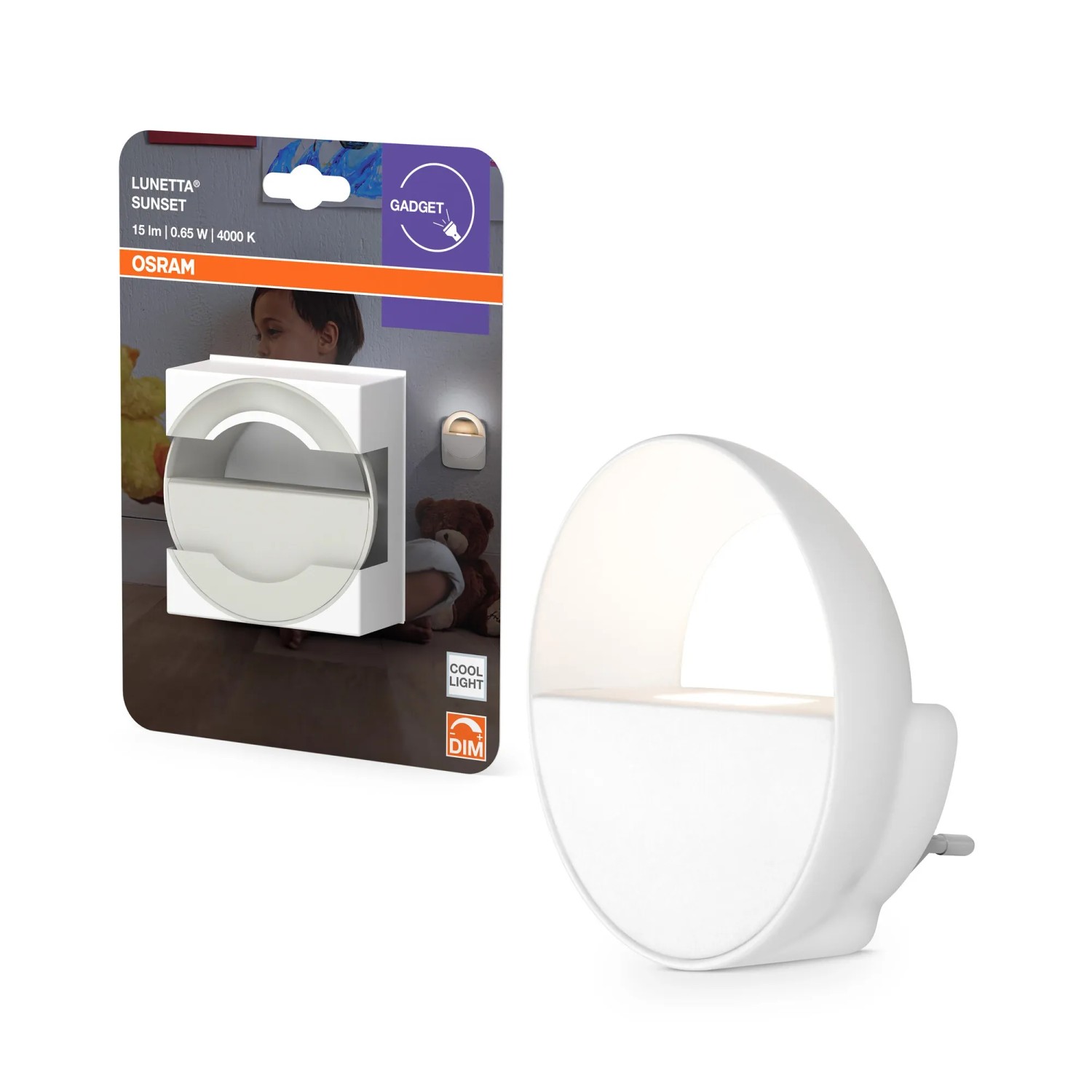 Osram LED Nachtlicht Lunetta Sunset 0,65 W 4.000 K 6,2 cm x Ø 7,5 cm