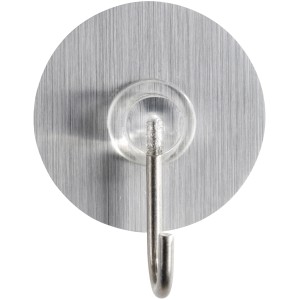Wenko Wandhaken Static-Loc 4er-Set in Edelstahl-Optik, selbstklebend und repositionierbar.