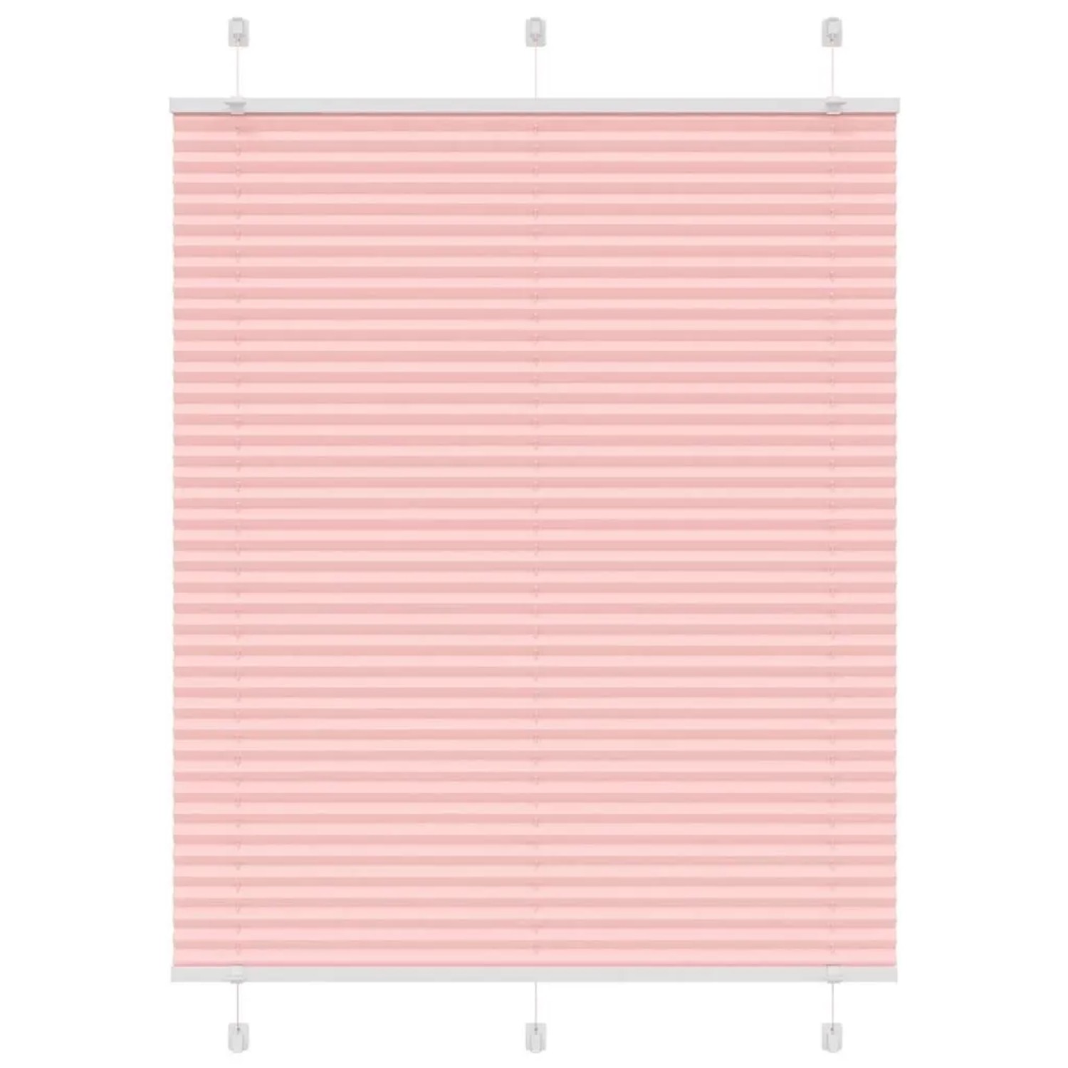 vidaXL Plissee Rosa 110x150 cm Stoffbreite 109,4 cm Polyester 4015451 günstig online kaufen