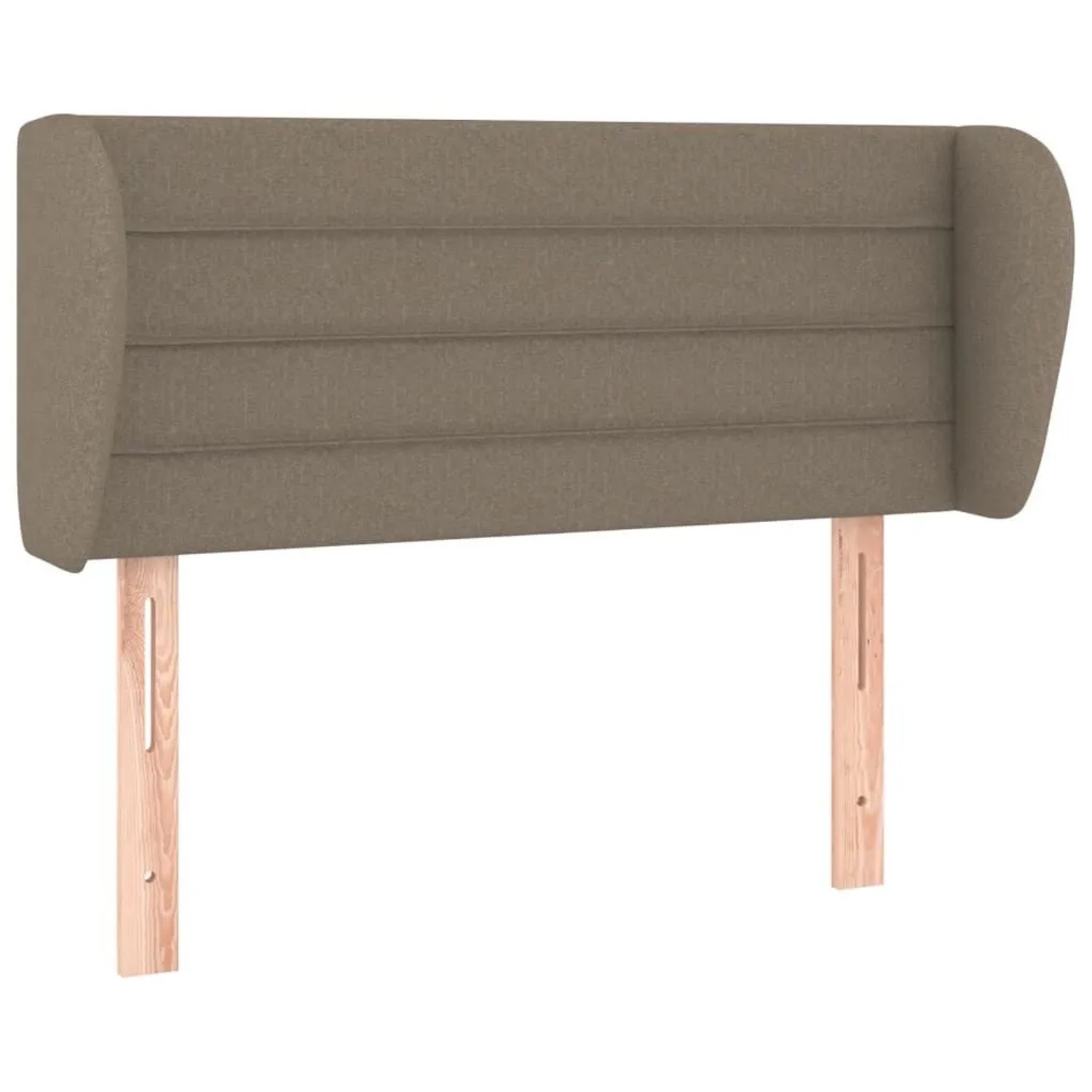 vidaXL Kopfteil mit Ohren Taupe 103x23x78/88 cm Stoff 3117278