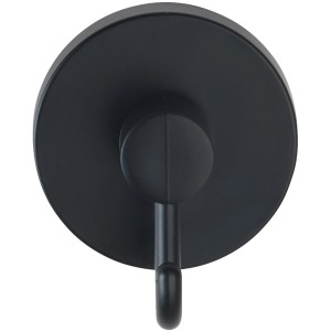 Wenko Handtuchhaken Vacuum-Loc, 2er Set, schwarz. Wandhaken zur Handtuchaufbewahrung im Badezimmer.
