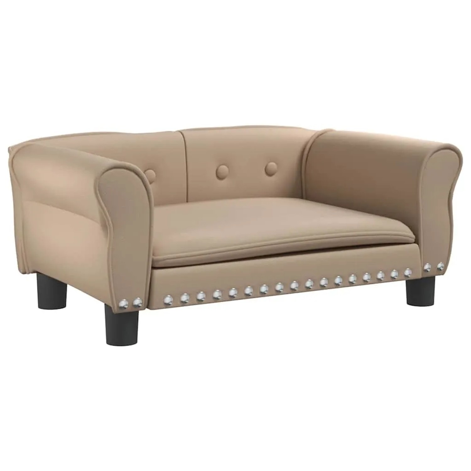 vidaXL Hundebett Cappuccino-Braun 70x45x30 cm Kunstleder 171835