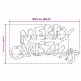 vidaXL Weihnachtsschild mit 240 LEDs Mehrfarbig 100 x 50 cm PVC 42018952_11
