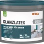 Eimer OBI Glanzlatex, weiße Latexfarbe glänzend, 10 Liter für Innenräume.