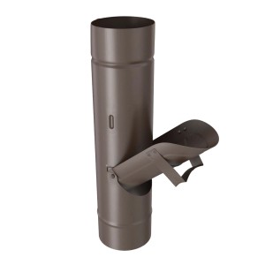 Zambelli Regenrohrklappe, Ø 80mm, kupferbraun, zum Sammeln von Regenwasser.