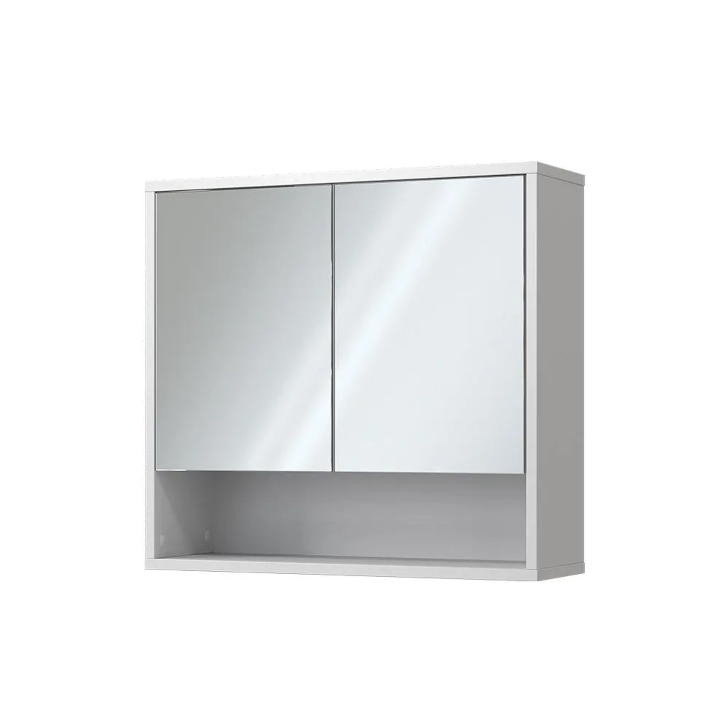 Vicco Badspiegelschrank Eliza Weiß 70 x 65 mit 2 Türen