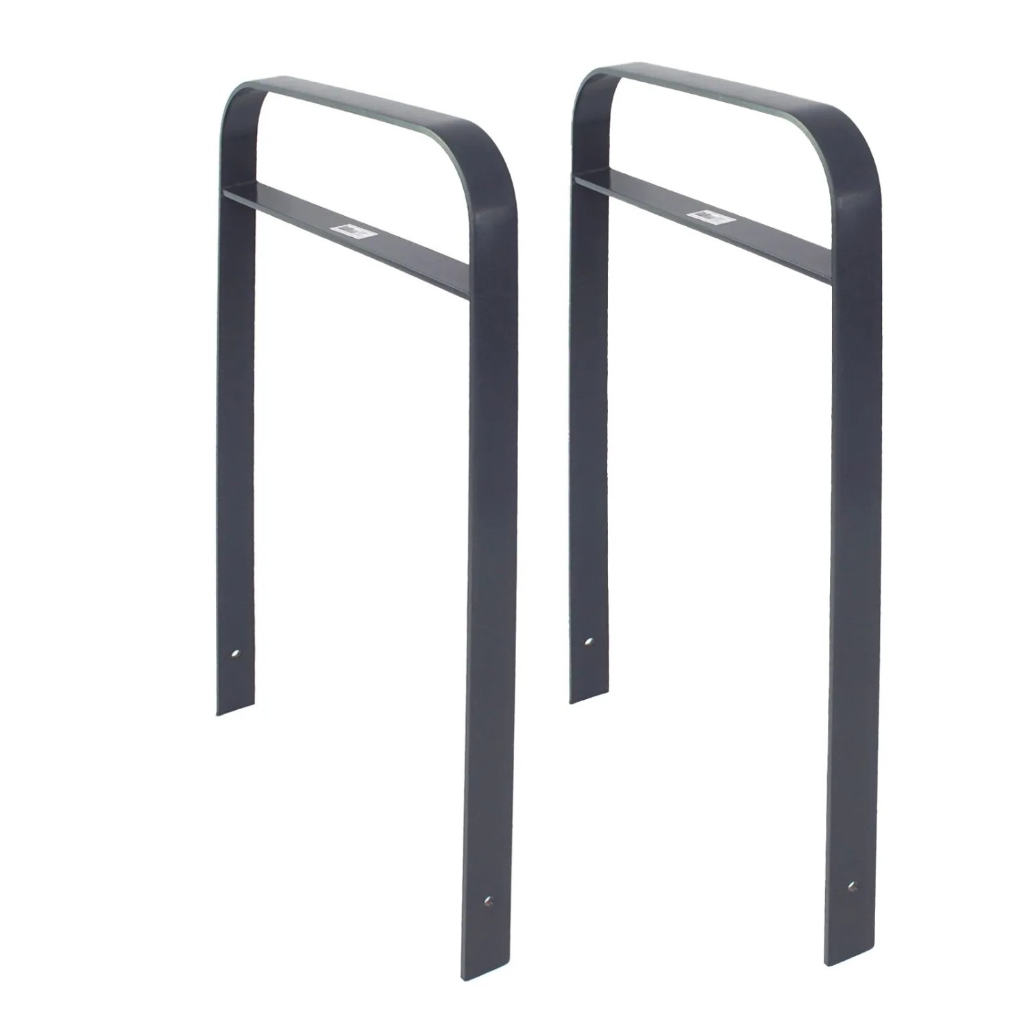 TRUTZHOLM 2x Fahrradanlehnbügel 115 x 76 cm Flachstahl 13 mm Anthrazit Typ H