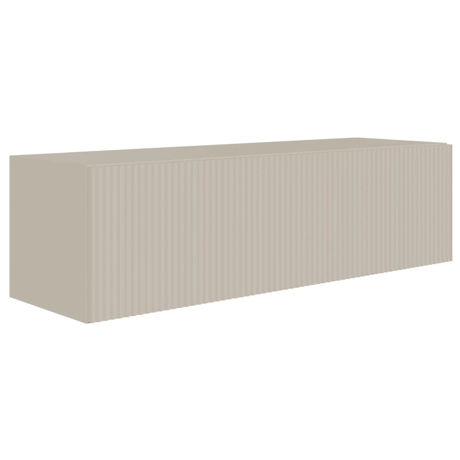 Selsey TV-Hängeboard Veldio mit Lamellenfront 100 cm Greige günstig online kaufen