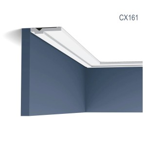 ORAC DECOR CX161 AXXENT Zierleiste, weiße Stuckleiste als Deckenabschluss.