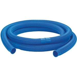 Blauer mediPOOL Schwimmbadschlauch, 6,6 m lang, 32 mm Durchmesser, Zubehör für Poolheizung.