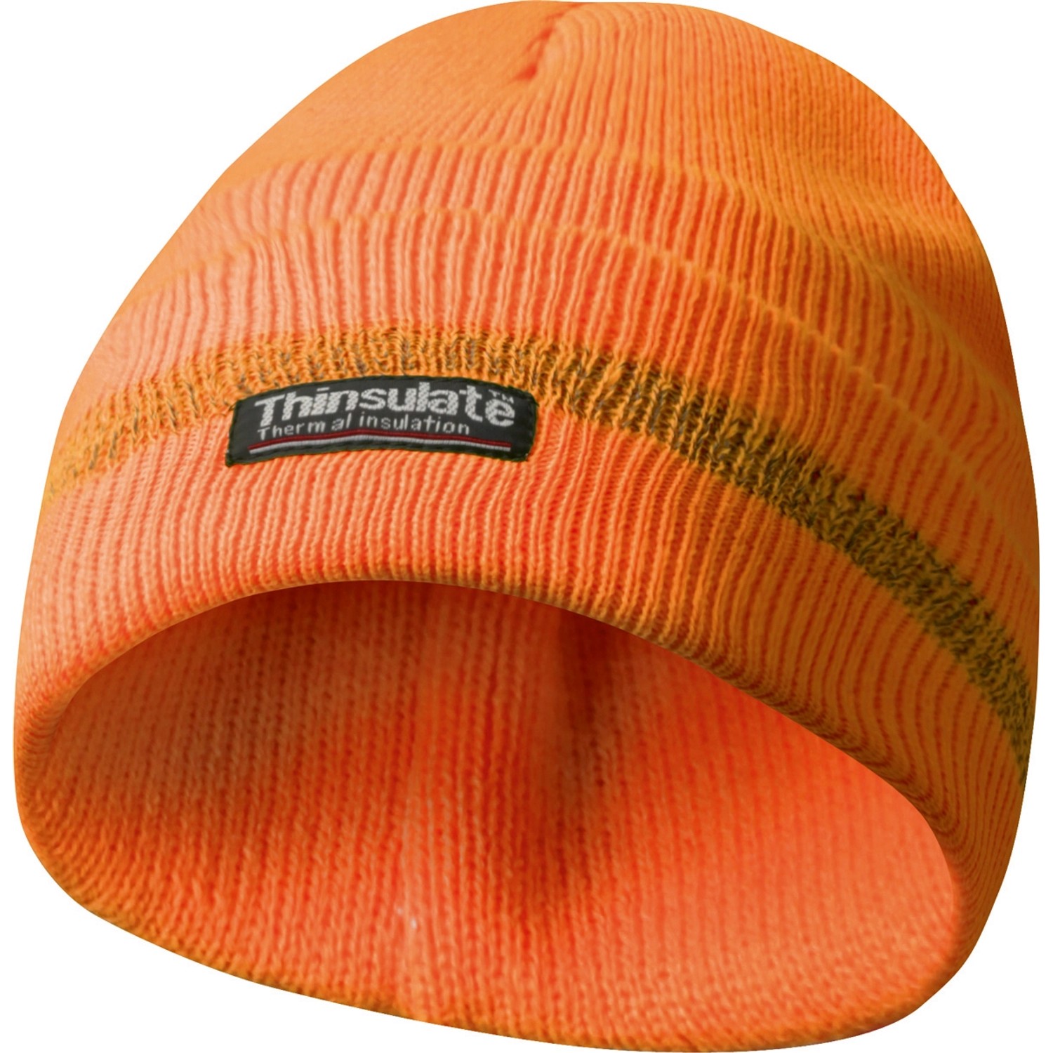 Gebol Strickmütze mit Reflektionsstreifen Orange