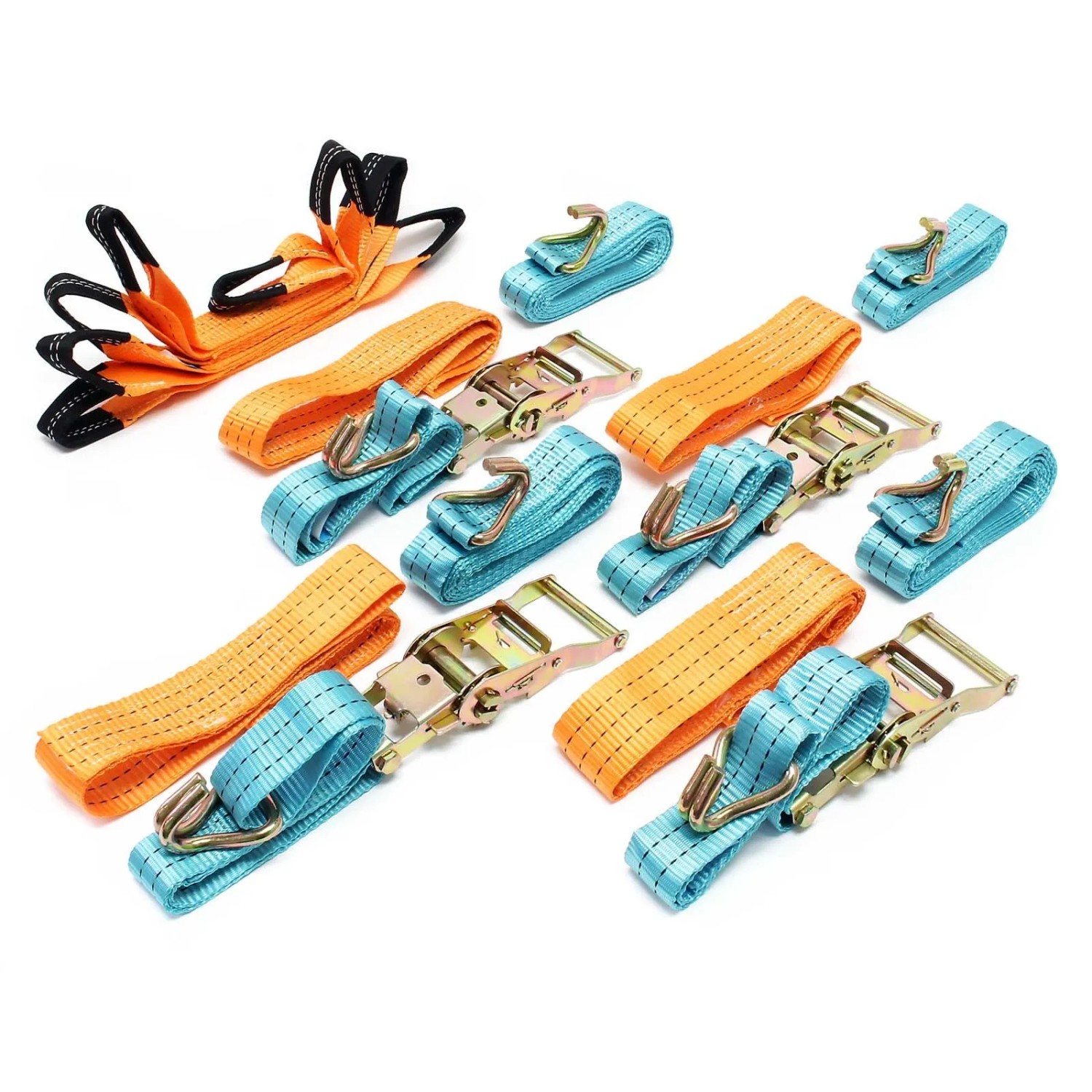 Wiltec Auto Spanngurt 4Er Set 35M X 50 Mm 3000 Dan Zurrgurte Autotransport Reifengurte