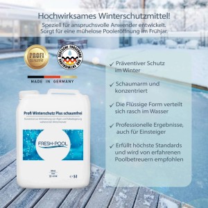 Fresh-Pool Fresh-Pool Profi Winterschutz Plus 5 Liter Wintermittel Schaumfrei für Pool Überwinterung