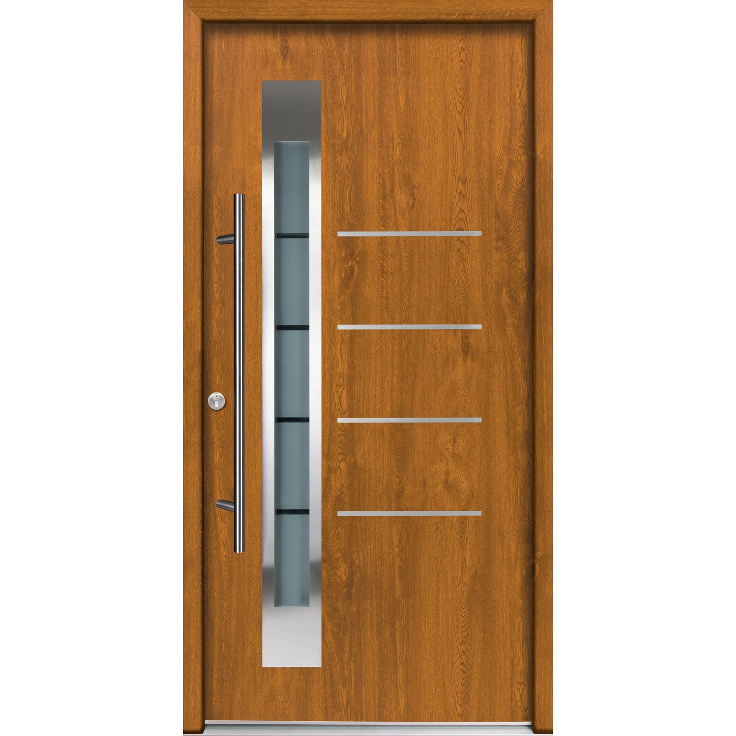 Splendoor Thermospace Haustür Berlin Prime Golden Oak 210x100 cm L günstig online kaufen