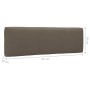 Taupefarbenes Kissen (95x30x10cm) für vidaXL Paletten-Lounge-Set, Gartenmöbel.