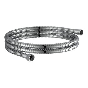 Schütte Brauseschlauch Hogaflex M-4, 200 cm, Edelstahl, Chrom, flexibel und knickfest.