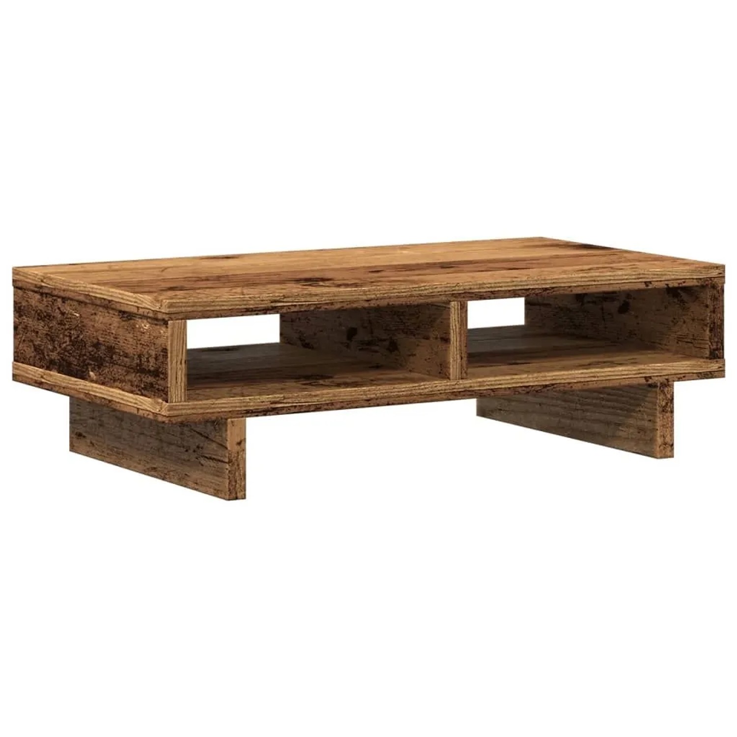 vidaXL Monitorständer Altholz-Optik 50x27x15 cm Holzwerkstoff 854749