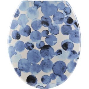 WC-Sitz Tupfen mit Absenkautomatik und Schnellbefestigung.