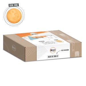 CREATE! by OBI DIY Farb-Set Gold, Karton mit Farbdose, Pinsel, Kreppband und Anleitung.