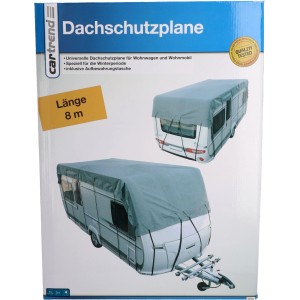 Cartrend Dachschutzplane für Wohnmobile, 8x3m, zum Schutz vor Frost und Witterung.