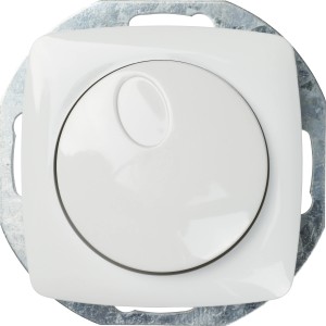 OBI Phasenabschnittdimmer Medea, polarweiß, für Unterputz-Montage.