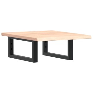 vidaXL Waschtischplatte mit Halterung aus Eiche und Stahl, modernes Design.