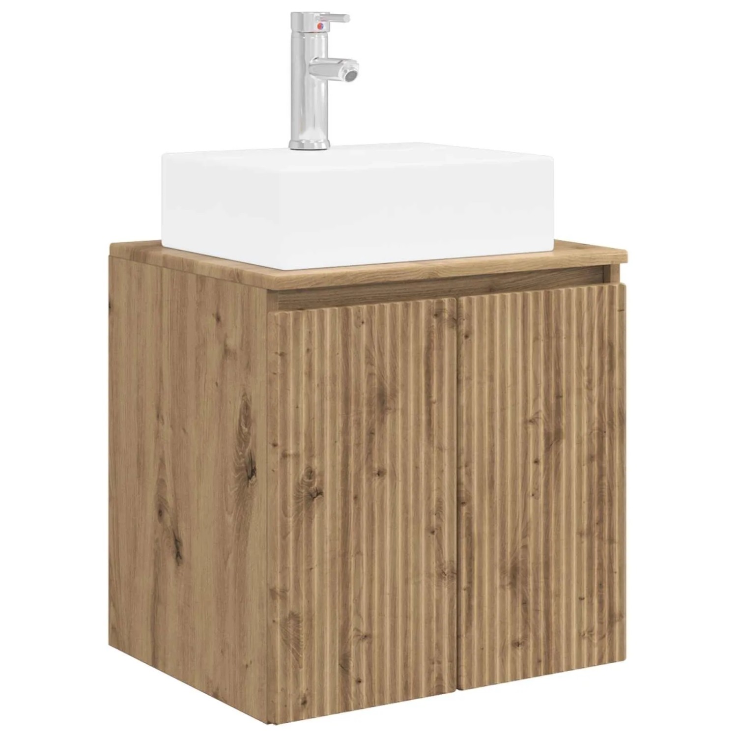 vidaXL Wandmontierte Waschtisch Artisan-Eiche 49,5 x 41 x 62,5 cm 890421