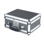 HMF 14411-02 Alu Transportkoffer Doppelseitig 31 x 26 x 15 cm Schwarz_4