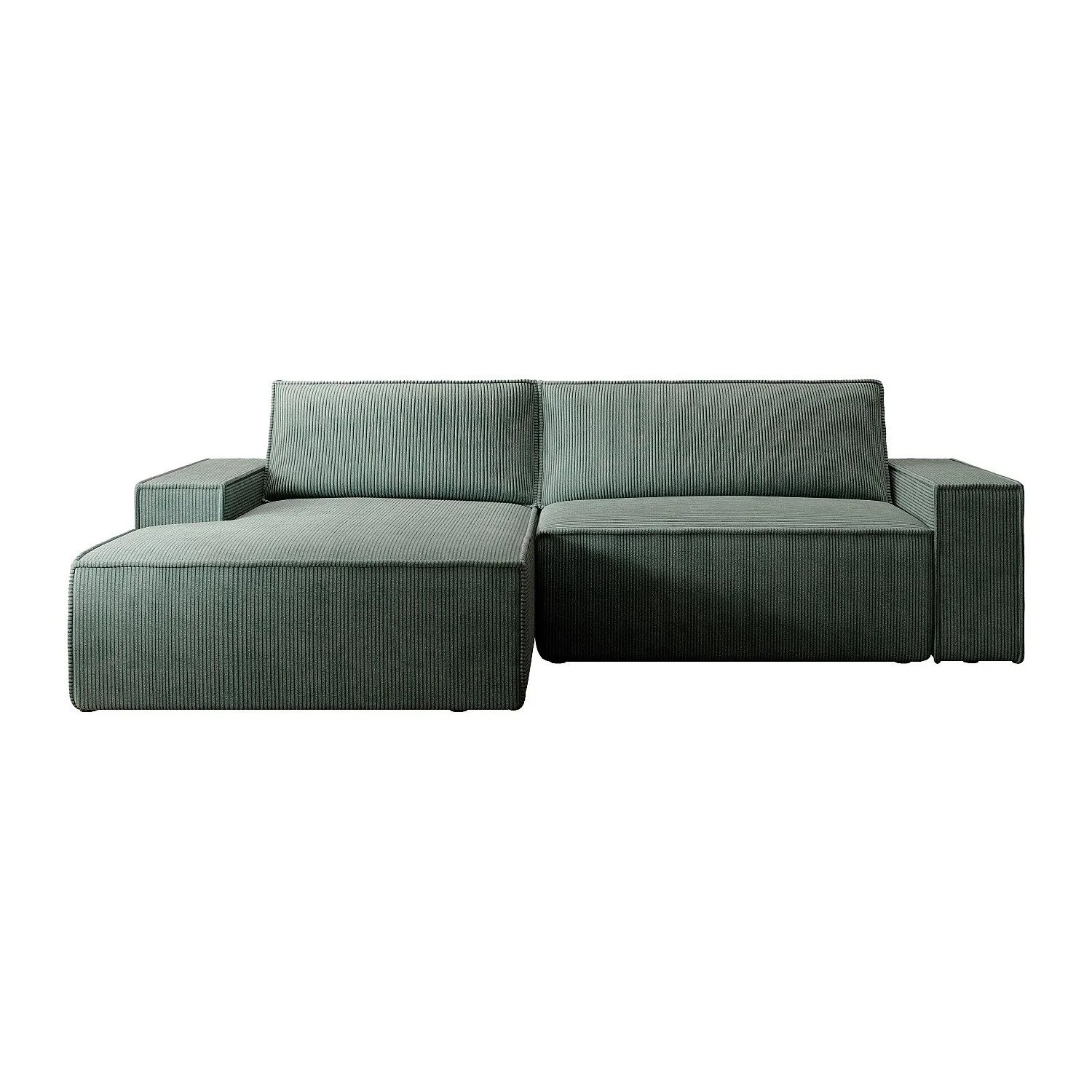 Vente-unique Sofa Ohne Schlafmöglichkeit Amelia Tannengrün 267 cm