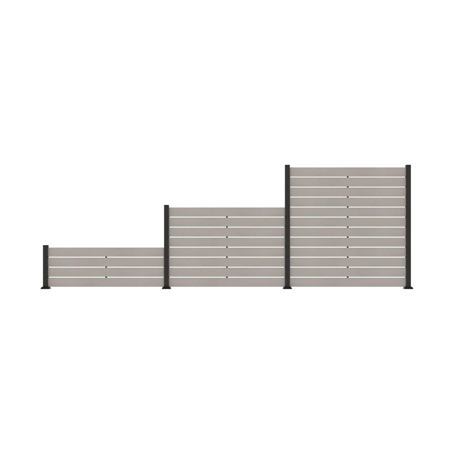 T&J WPC-Zaunelement Heide 175 cm x 60 cm Beige