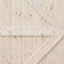 Radex Holzschiebetür Loft Rustic Kiefer Roh, rustikales Design mit Holzbalken, 950x2100 mm.