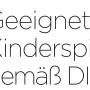 Symbol: Alpinaweiß Lack ist geeignet für Kinderspielzeug nach DIN EN 71-3.