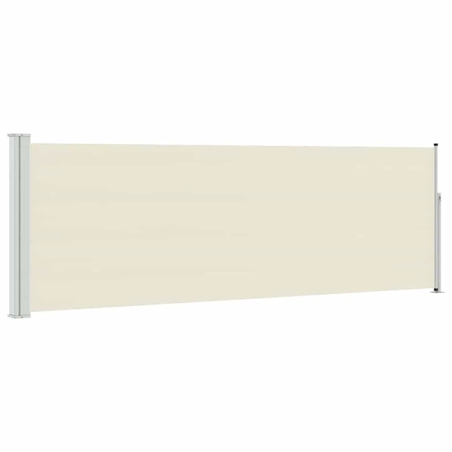 vidaXL Ausziehbare Seitenmarkise 100x300 cm Creme 48371