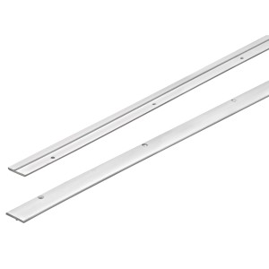 Hettich Türanschlagleiste, weiß, zum Anschrauben für Möbelausstattung.