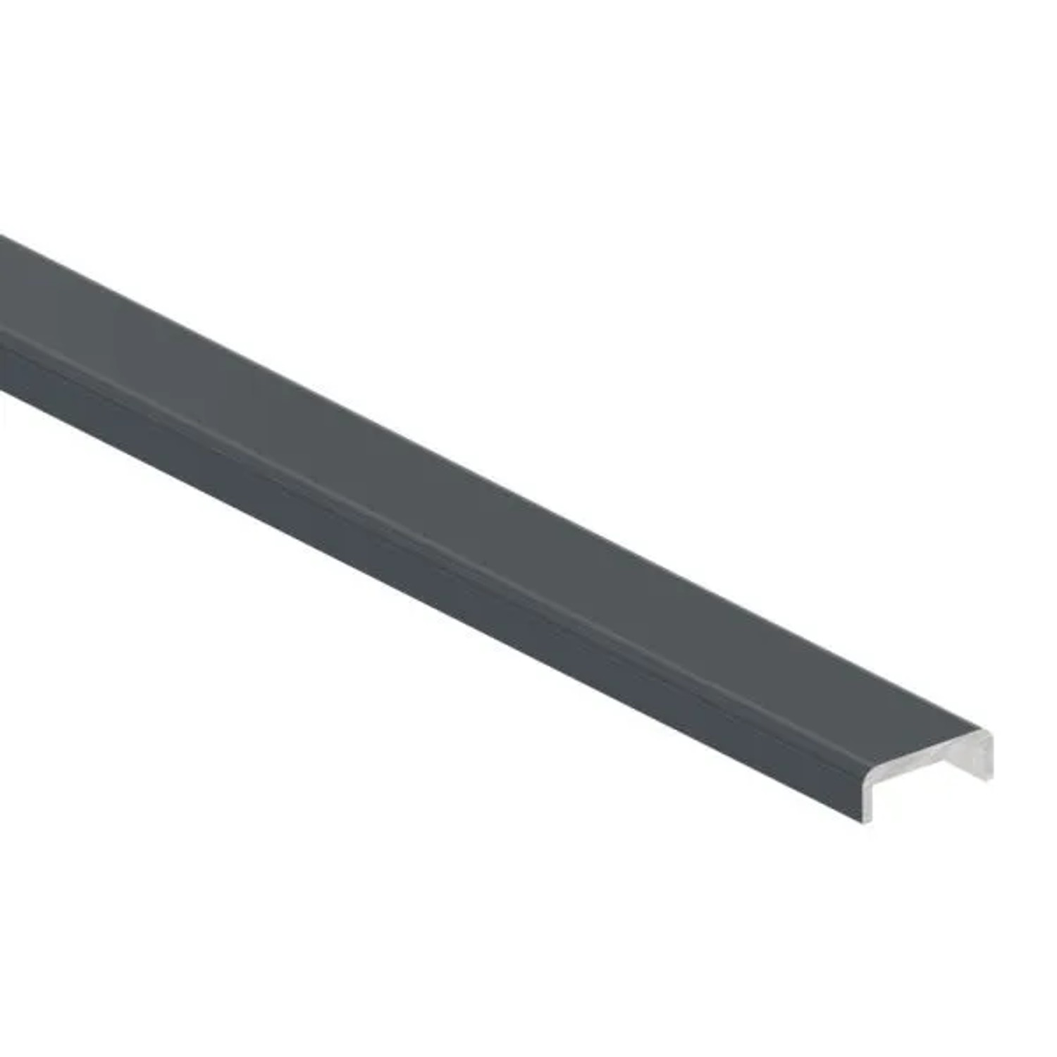 FeNau Kantenschutz Aluminium Für Glas 12,00-13,52 mm L 2000 mm Pulverbeschichtet RAL 7016