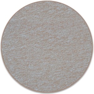 Runder, beiger Teppich „KARAT London“ mit flachem Schlingenflor, Durchmesser 200 cm.