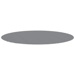 vidaXL Pool-Bodentuch Hellgrau Ø306 cm Polyester Geotextil 94216