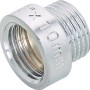 Verchromte Hahnverlängerung aus Messing, 18,6 mm x 21 mm, 10 mm für Gewindefittings.