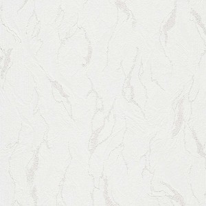 Helle Papiertapete in Marmoroptik (weiß/grau) für Flur und Schlafzimmer.