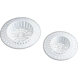 Wenko Abflusssieb, 4er Set, weiß, aus Kunststoff für Spülbecken. Schützt vor Verstopfungen.