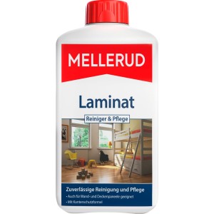 Mellerud Laminat- und Korkreiniger 1L Flasche für die Reinigung und Pflege von Laminatböden.