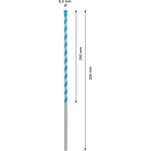Bosch Expert Multi Construction Bohrer CYL-9, 6,5x250mm, Universalbohrer für präzise Bohrungen.