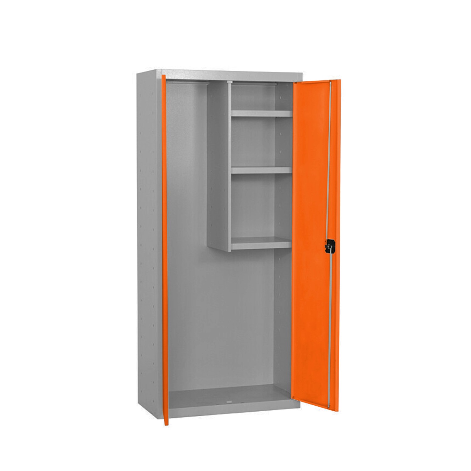 PROREGAL Putzmittelschrank AMEGO HxBxT 180 x 80 x 40 cm 3x Fachboden Orange günstig online kaufen