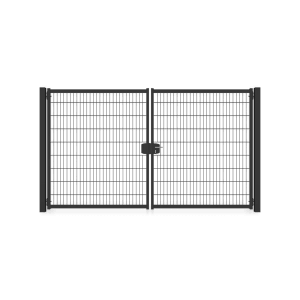 Zaunguru Gartentor Berlin Höhe 183 cm Breite 334 cm Farbe RAL 7016 Öffnungswinkel 180