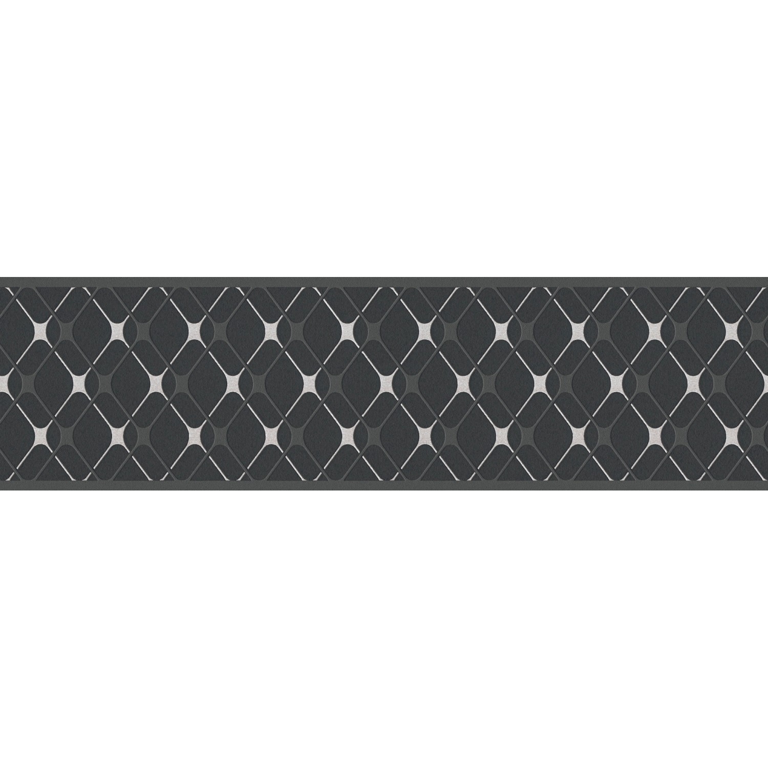 A.S. Création Borte selbstklebend Geometrisch 5 m x 17 cm Schwarz-Grau günstig online kaufen