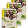 Drei Säcke Floragard Bio-Kräutererde Aromatisch 30L für Kräuter, Anzucht und Aussaat.
