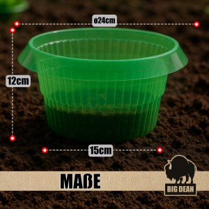 BigDean Schneckenkragen, 24er Set, verstärkte Schneckenabwehr für den Garten, wiederverwendbar.
