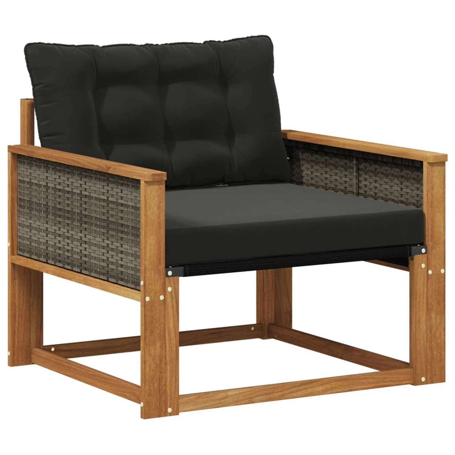 vidaXL Outdoor-Sofagarnitur Massives Akazienholz und Textilene Natur 3438884