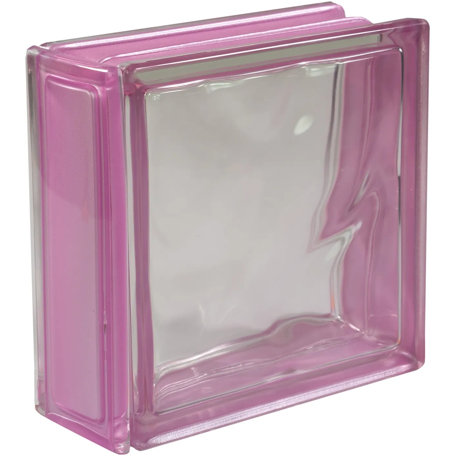 Echtglasprofil Amethyst, 19x8x1 cm, für Glasbausteine. Abschlussprofil in Lila.