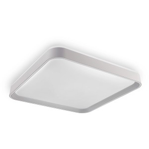 Quadratische LED-Deckenleuchte Shining Saturn von MegaLight, 48W, mit Lichttemperaturwechsel.